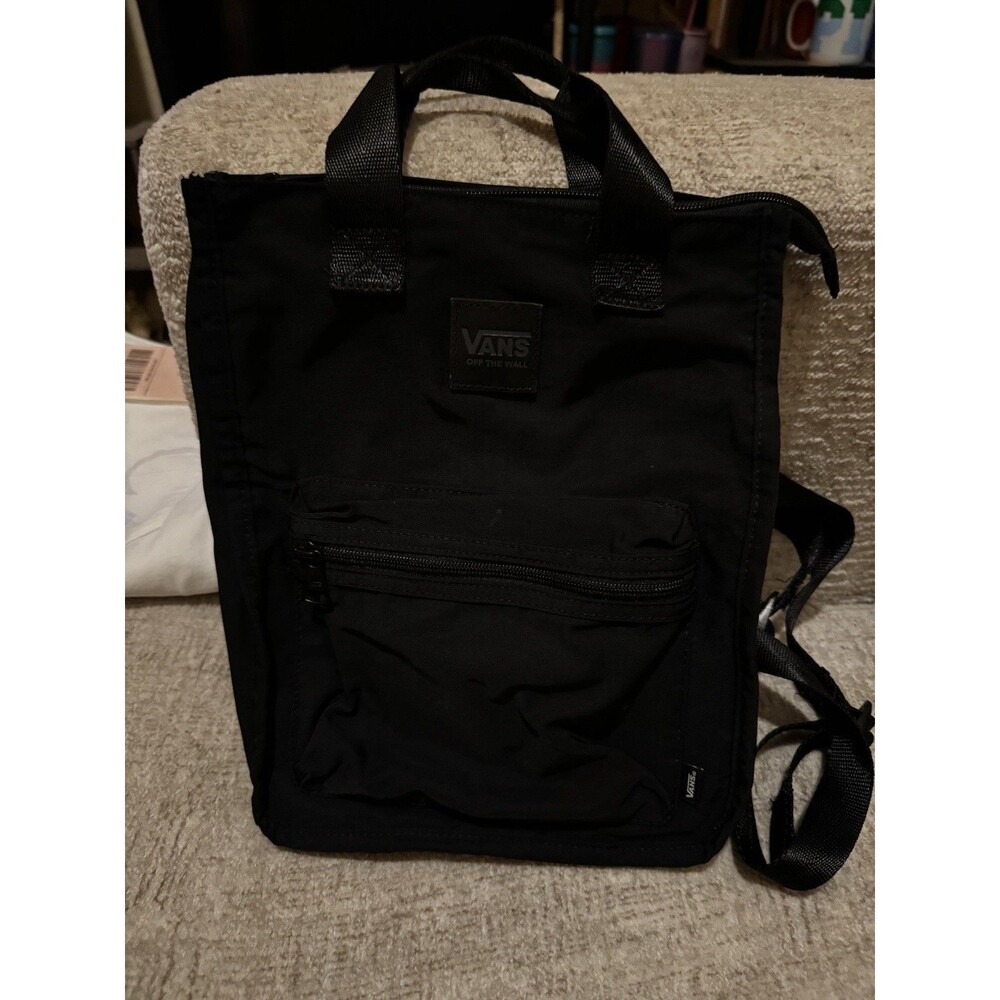 EUC Vans Mini Free Hand backpack Black Checkerboard 10X11X3inches